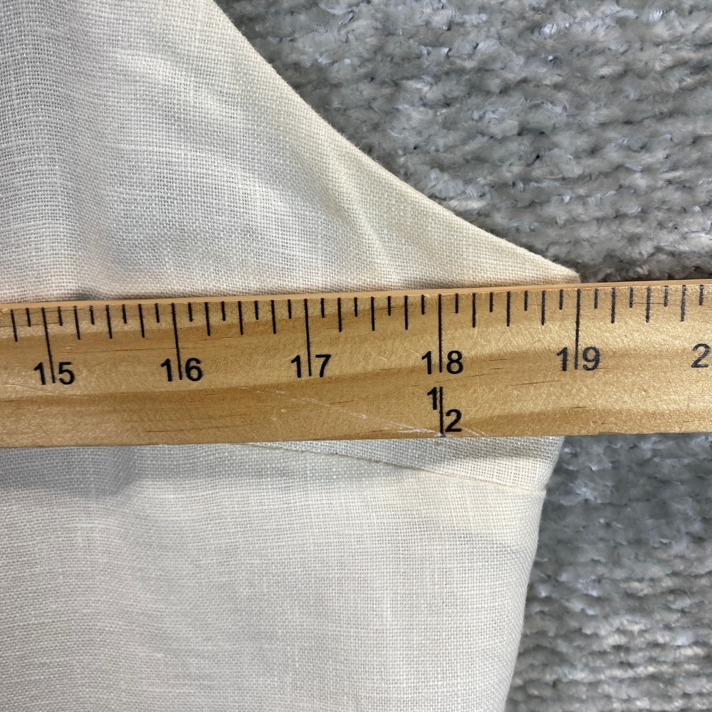 Rails Lizzie Bisque 100% Linen Button Front Midi Slip Dress Cream Womens Medium - Picture 10 of 10